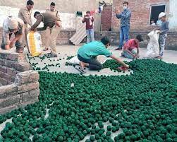 Piles of gunpowder in Lucknow 1