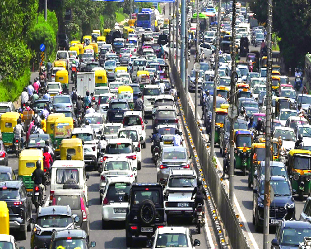 Traffic in Delhi