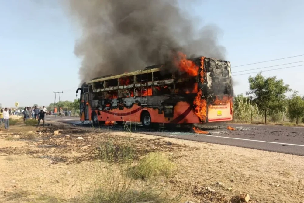 Jaisalmer-Bus-Fire