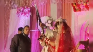 Celebratory firing at Annu Rani's wedding TG