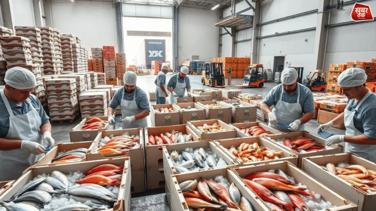 Industria de exportación de mariscos